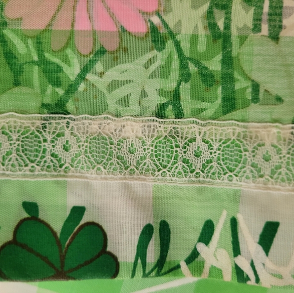 Vintage 1970s Miss Shaheen Green  Long Maxi Skirt with Butterfly Print Size 8 - Picture 11 of 16